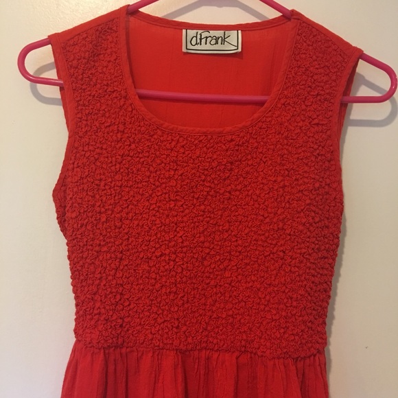 ❤️ d Frank Smocked red dress w/ jacket - Picture 6 of 7